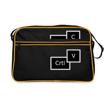 Copy Paste - Retro Bag - black/gold - Front