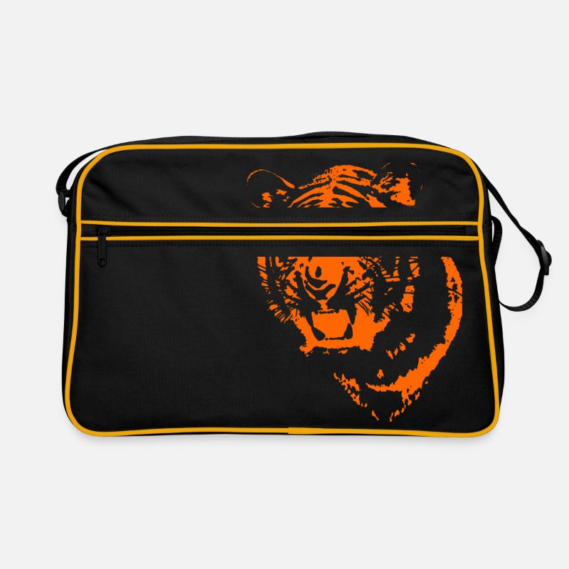 Tiger - Retro Tasche - Schwarz/Gold