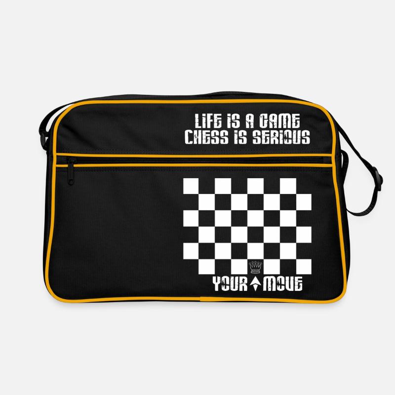 Gift chess pieces shirt chess chess player Retro Bag