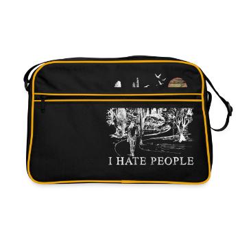 Je déteste les gens - Je déteste les gens - Sac Retro - noir/or - Devant
