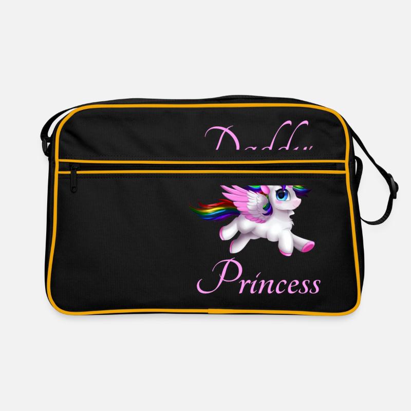 Daddy's Princess Papas Prinzessin Einhorn Design Retro Tasche