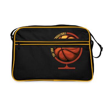 Basketball Globe Terre Streetball Rebond Dunking - Sac Retro - noir/or - Devant