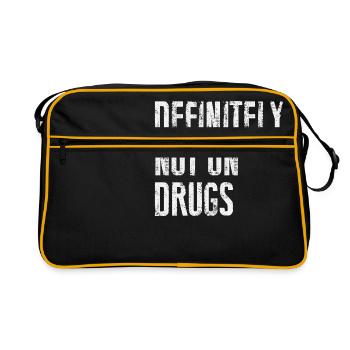 Certainement pas sur les drogues - Sac Retro - noir/or - Devant