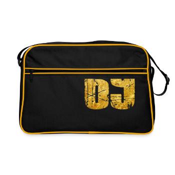 sixty nine neunundsechzig 69 Blowjob Oral - Retro Tasche - Schwarz/Gold - Vorne