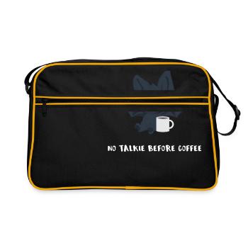 Bat - bat T-shirt - moufle du matin - Sac Retro - noir/or - Devant