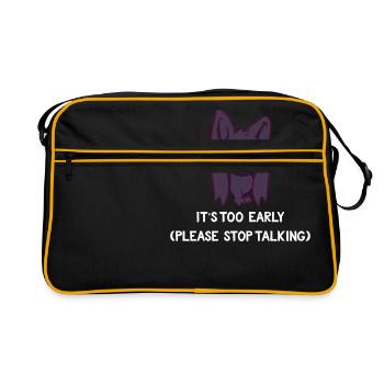 Bat - bat T-shirt - moufle du matin - Sac Retro - noir/or - Devant