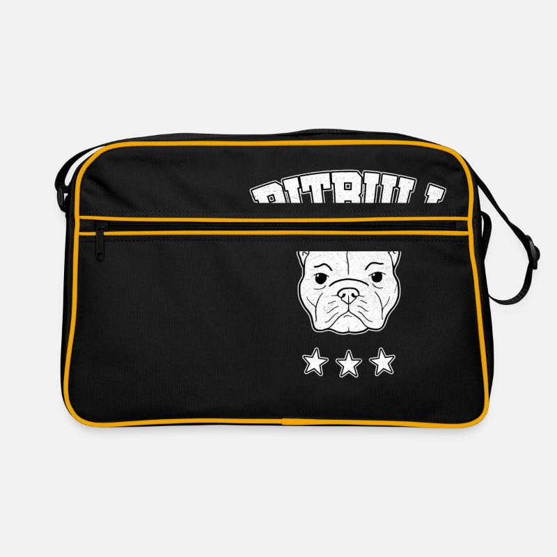 Pitbull Terrier Pittie Bully Geschenk Retro Tasche