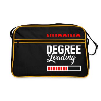 Degré d'allaitement Chargement de t-shirt cadeau - Sac Retro - noir/or - Devant