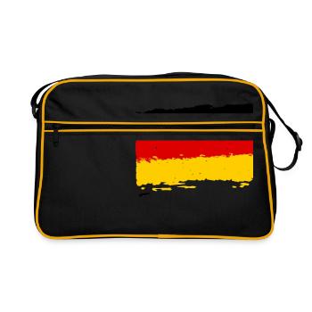 Germany flag - German flag - Retro Bag - black/gold - Front