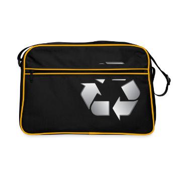recycling - Retro Bag - black/gold - Front