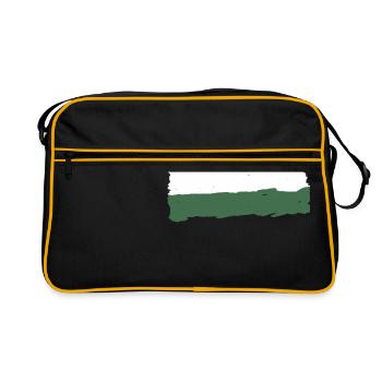 Magyarország zászló - Ungarn Flagge - Hungary flag - Retro Tasche - Schwarz/Gold - Vorne