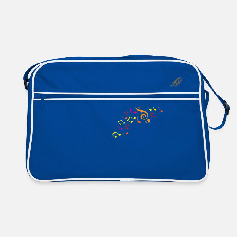 Trombone And Musical Notes Retro Bag