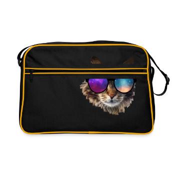 chat - Sac Retro - noir/or - Devant