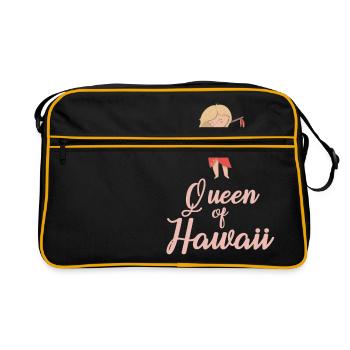 La reine d’Hawaï - Sac Retro - noir/or - Devant