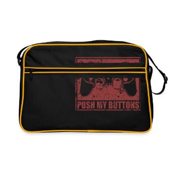 Push my buttons - Retro Bag - black/gold - Front