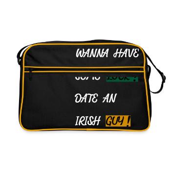 IRLANDE - CHANCE - RENCONTRE - SIMPLE - Sac Retro - noir/or - Devant