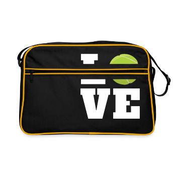 Tennis tennis de tennis tennis de tennis cadeau - Sac Retro - noir/or - Devant