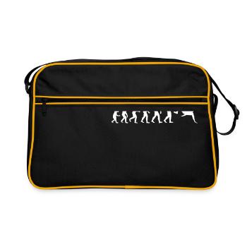 Evolution Football White - Retro Bag - black/gold - Front
