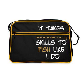 Legendary Fisherman Fishing Angler Angler Fishing Angler Fish - Retro Bag - black/gold - Front