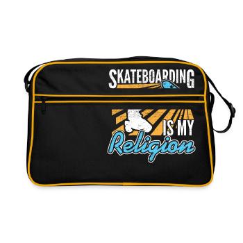 Skateboarding Relegion Skater cadeau de rampe de prière - Sac Retro - noir/or - Devant