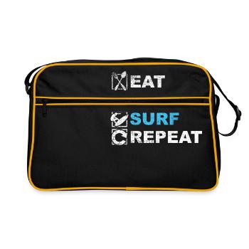 Surf Surfers Planche de surf Surfboard Lifestyle - Sac Retro - noir/or - Devant