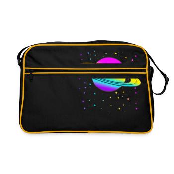 Saturn - Retro Bag - black/gold - Front