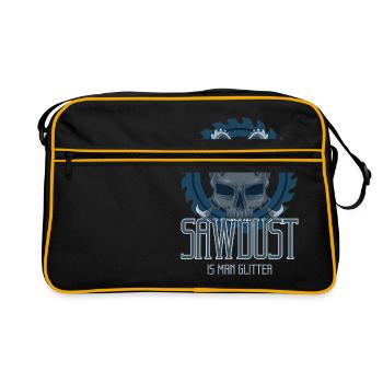 Sciure sont hommes paillettes de tête de mort poussière - Sac Retro - noir/or - Devant