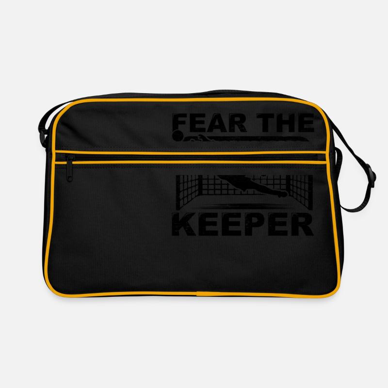 Torwart, Torhüter, Handschuhe, Glanzparade, Stolz Retro Tasche