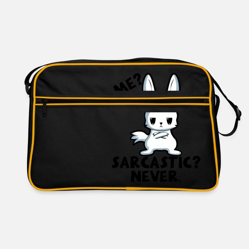 Sarcasm, Rabbit, Me, Gift Idea, Nope, Humor Retro Bag