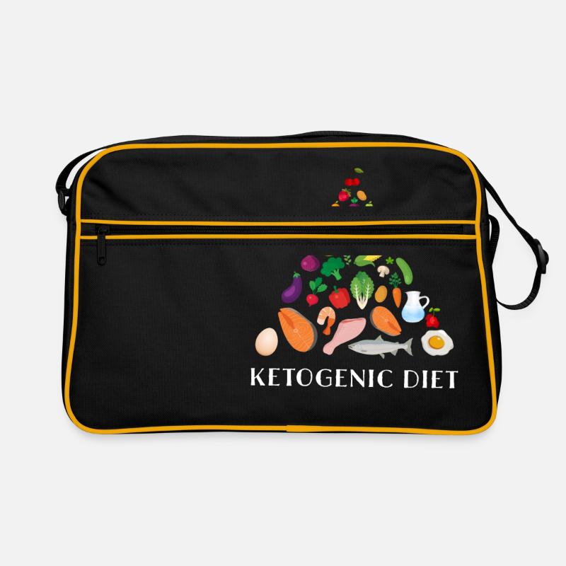 Pyramide de Keto - Sac Retro - noir/or