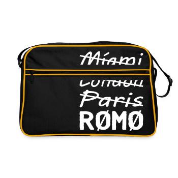 Miami London Paris Rømø - Retro Tasche - Schwarz/Gold - Vorne