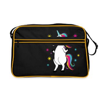 Licorne - Licorne - Licorne - Sac Retro - noir/or - Devant