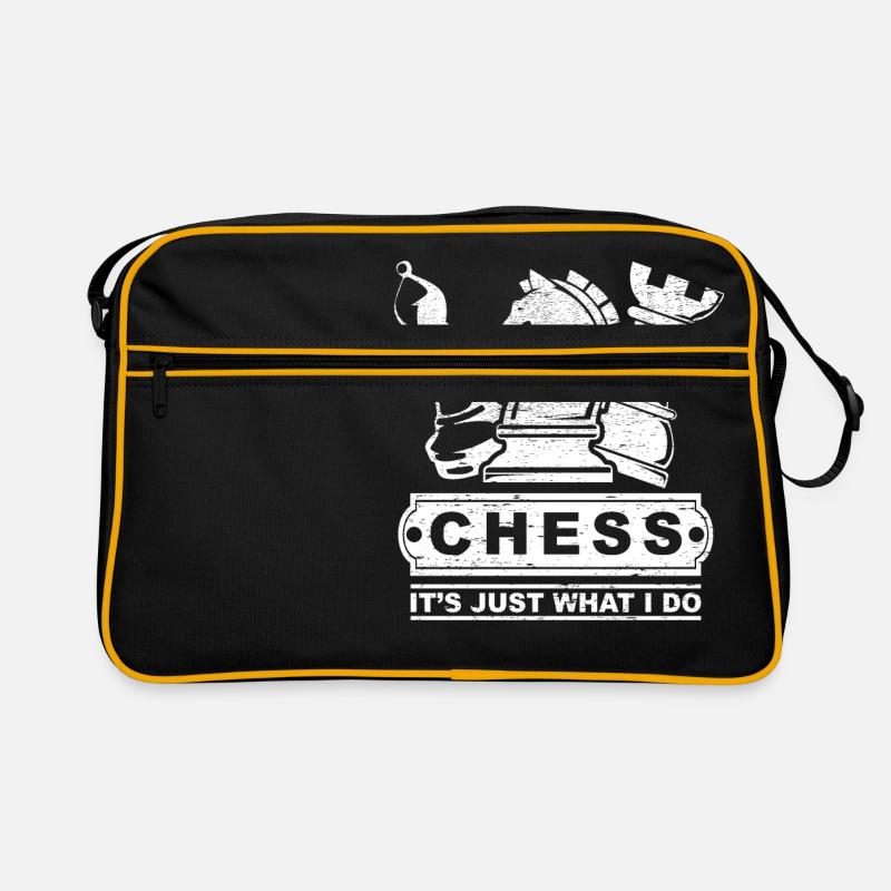 Chess, hobbies, tactics, gift, horse, tower Retro Bag