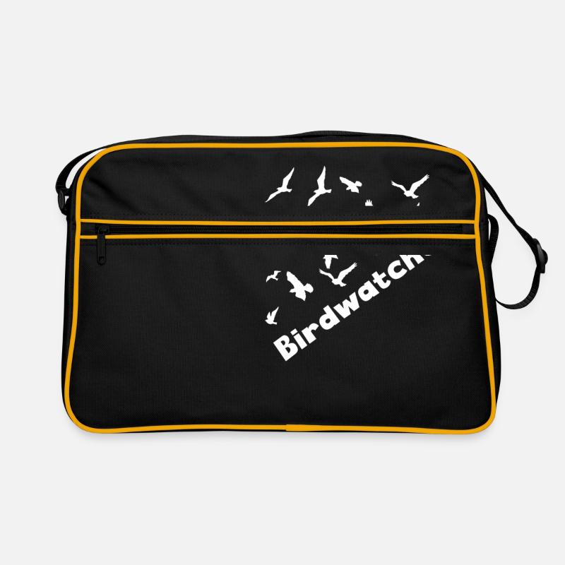 Birdwatcher Vogelkunde Ornithologe Geschenk Idee Retro Tasche