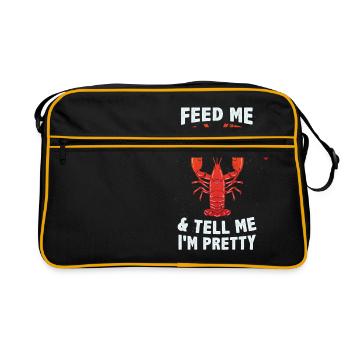 Cool lobster shirt I gift - Retro Bag - black/gold - Front