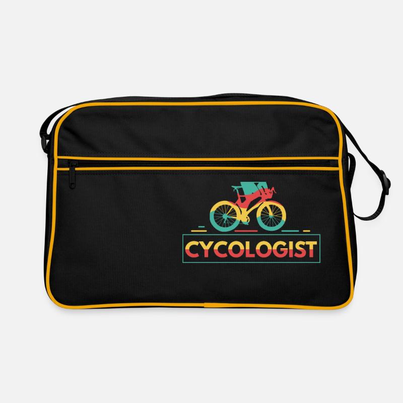 CYCOLOGIST - Retro Bag - black/gold