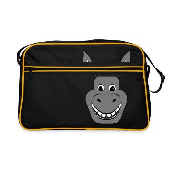 Âne âne - Sac Retro - noir/or - Devant