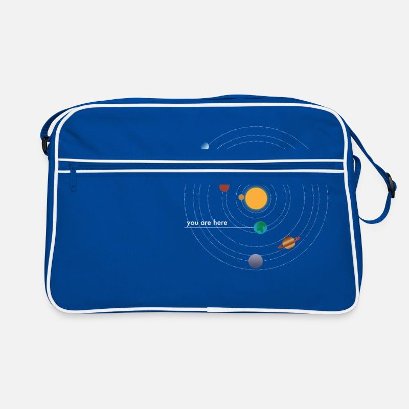 Sonnensystem Retro Tasche