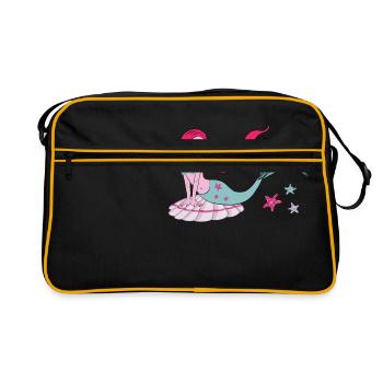 sirène - Sac Retro - noir/or - Devant