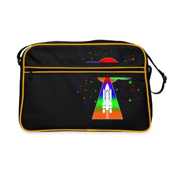 Saturn - Retro Bag - black/gold - Front