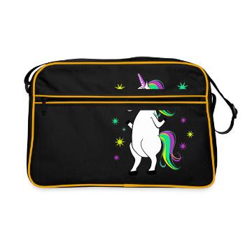 Licorne - Licorne - Licorne - Sac Retro - noir/or - Devant