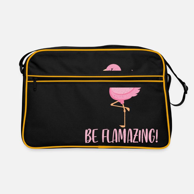 Flaming BeFlamazing - Retro Tasche - Schwarz/Gold