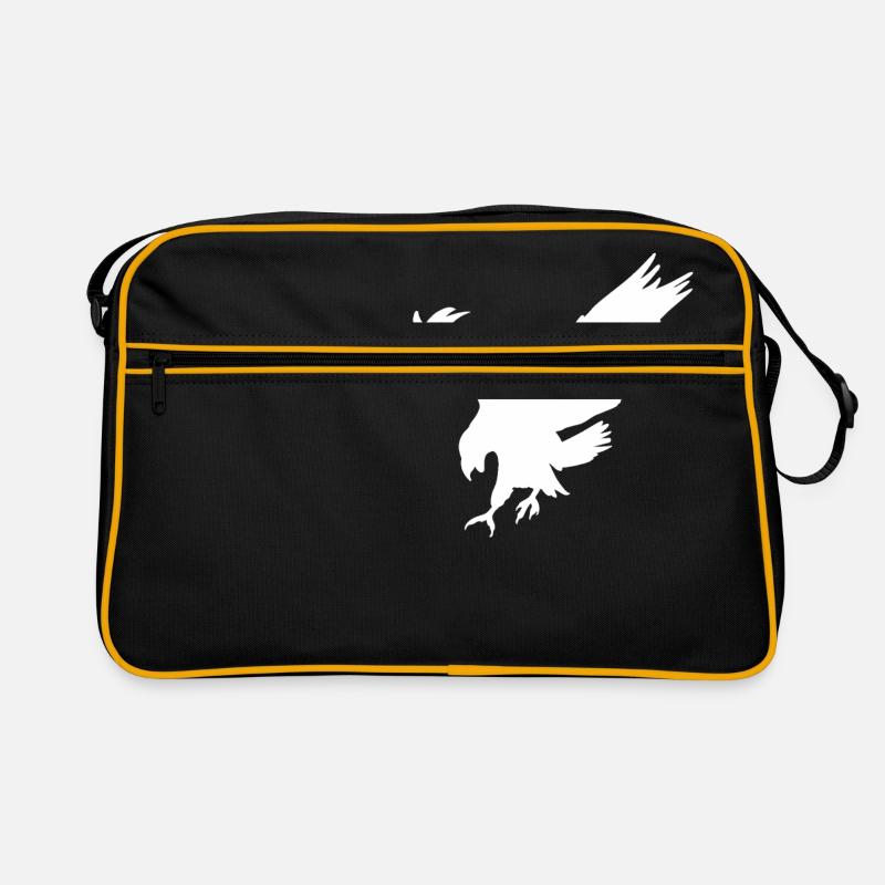 L'aigle blanc - Sac Retro - noir/or