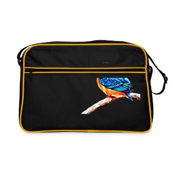 Kingfisher - Kingfisher - Retro Bag - black/gold - Front