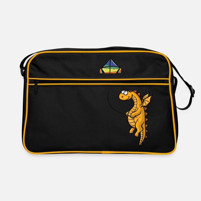 dragon - Sac Retro - noir/or
