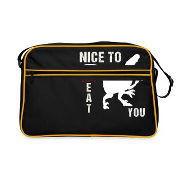 ravi de te manger rapace - Sac Retro - noir/or - Devant