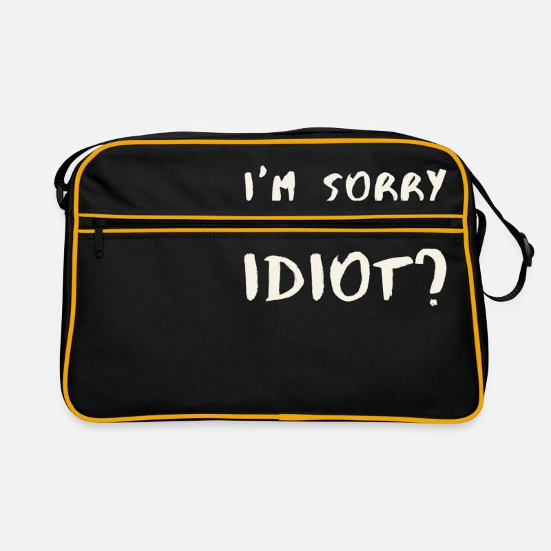 Entschuldige, aber ich bin ein Idiot? Retro Tasche