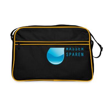 Save water - Retro Bag - black/gold - Front