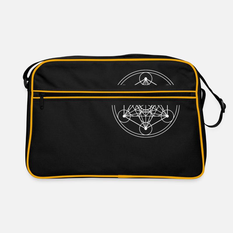 Géométrie sacrée du cube de Metatron Sac Retro