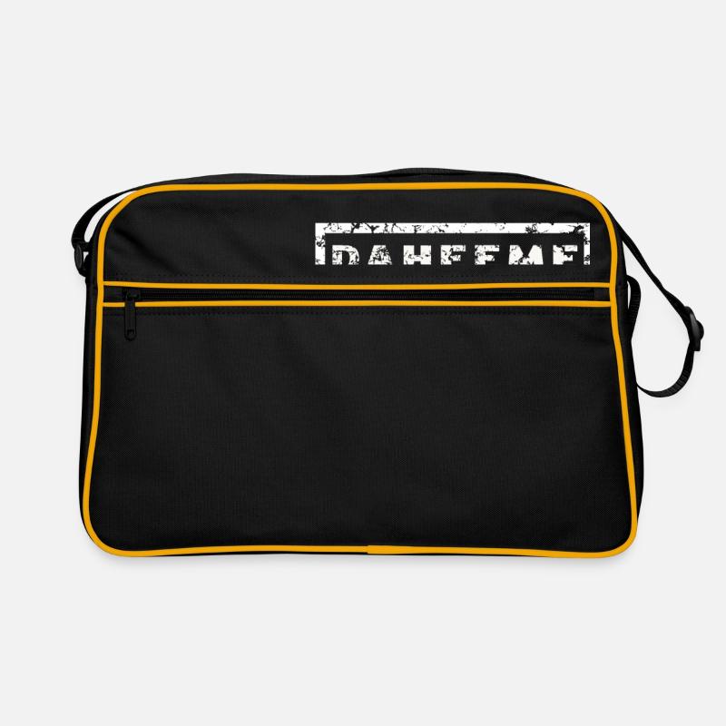 Daheeme - Saxon for home - Retro Bag - black/gold